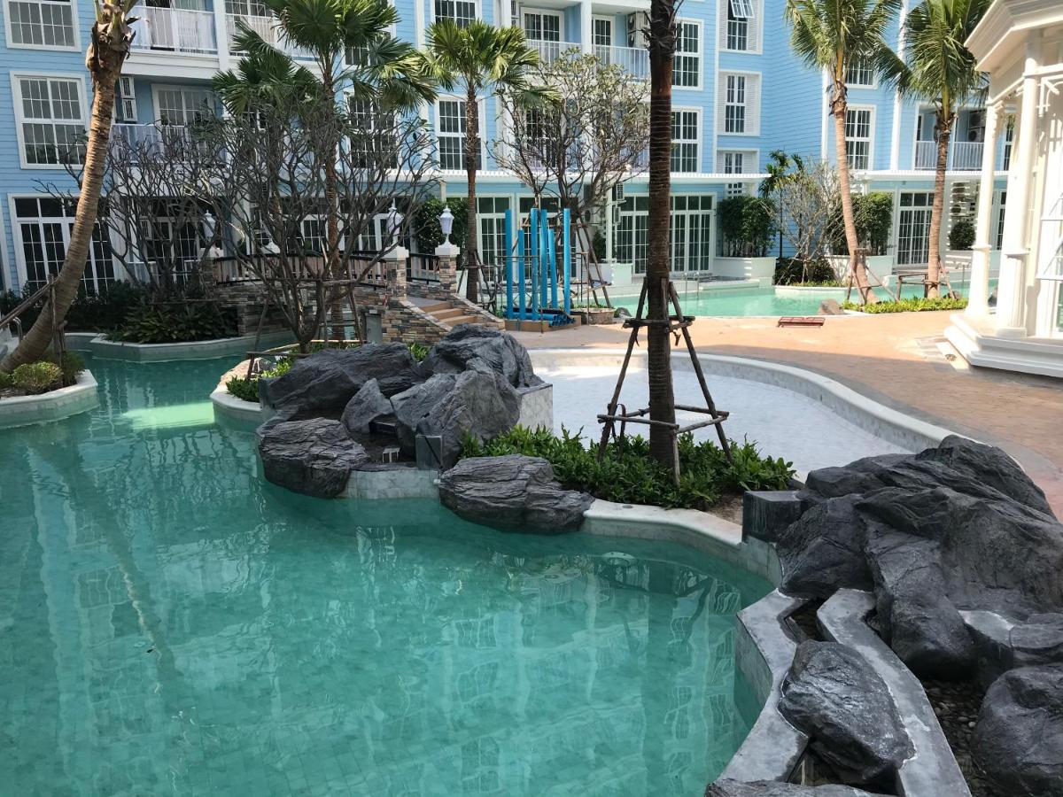 Grand Florida芭提雅带免费游泳池温泉和健身房和办公区水上花园公寓e208 Na Chom Thian Exterior foto