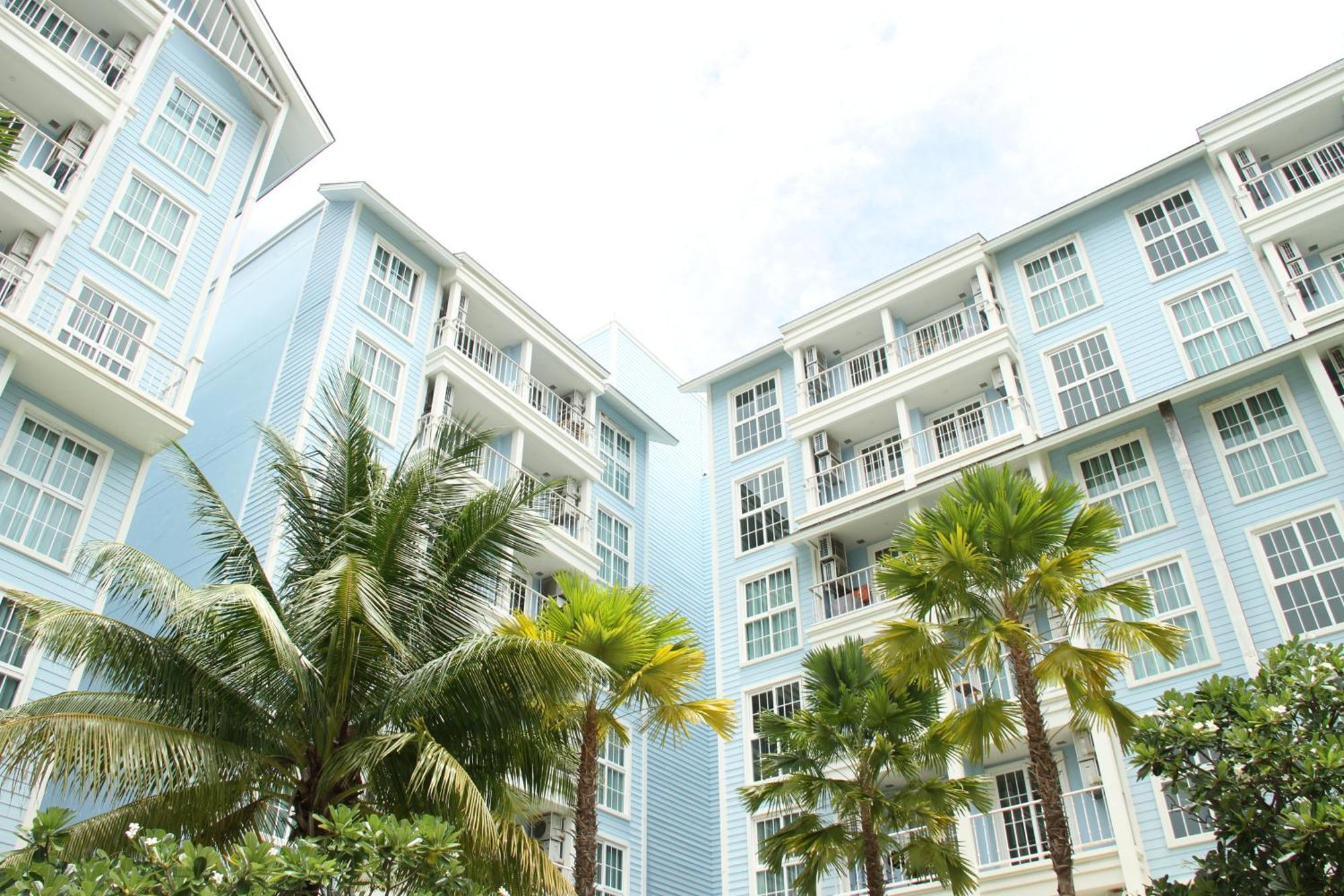Grand Florida芭提雅带免费游泳池温泉和健身房和办公区水上花园公寓e208 Na Chom Thian Exterior foto
