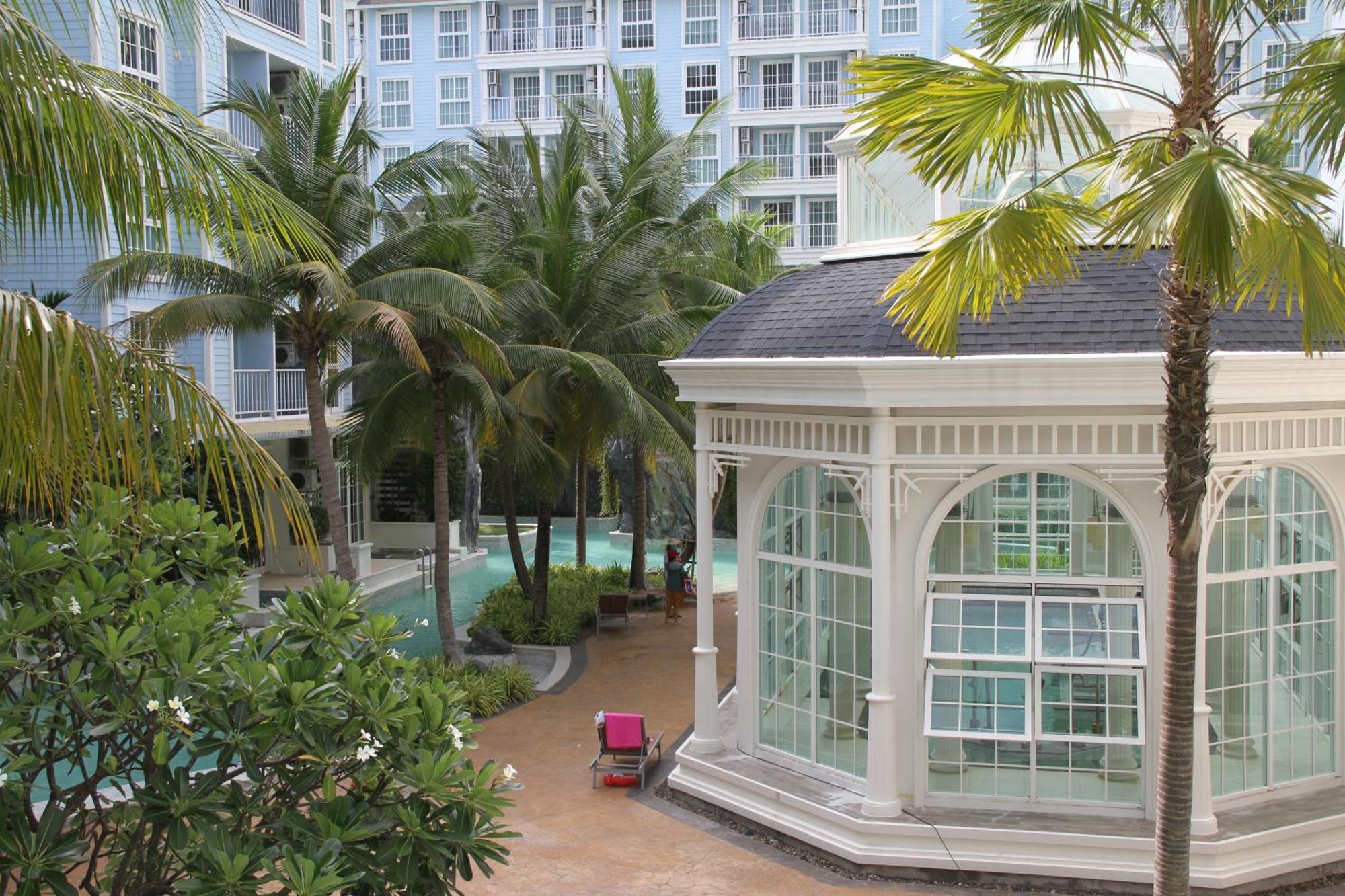 Grand Florida芭提雅带免费游泳池温泉和健身房和办公区水上花园公寓e208 Na Chom Thian Exterior foto