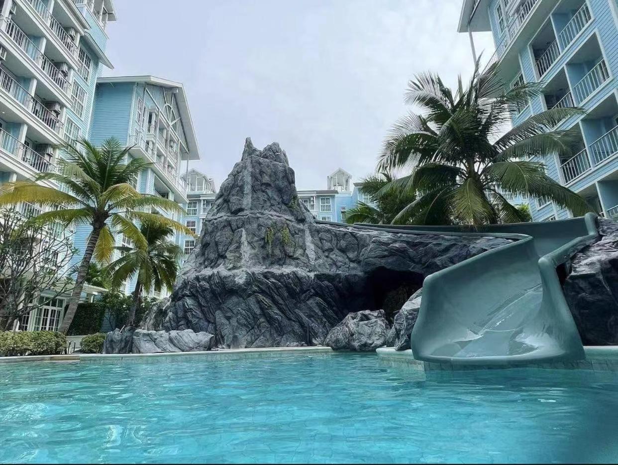 Grand Florida芭提雅带免费游泳池温泉和健身房和办公区水上花园公寓e208 Na Chom Thian Exterior foto